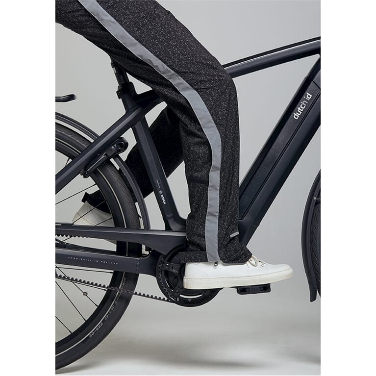 Basil regenbroek Skane HiVis heren Jet Black Jet Black Gloss - Afbeelding 5