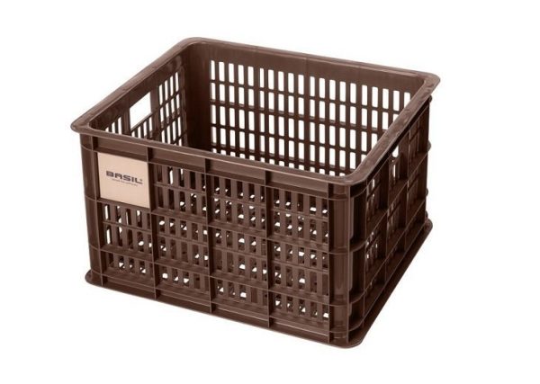 Basil fietskrat M brown 29.5L recycled - Afbeelding 2