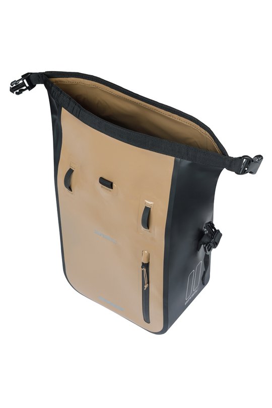 Basil fietstas enkel Rivo M MIK Hooks zand 12-15L Sand/Black - Afbeelding 5