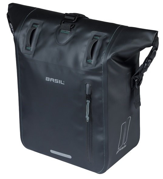 Basil fietstas enkel Rivo M MIK Hooks 12-15L Black