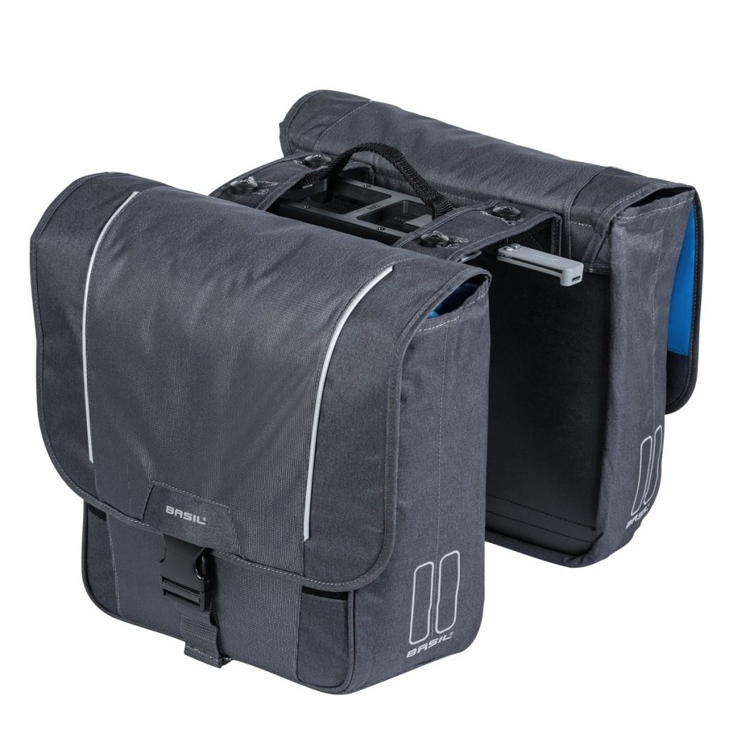 Basil fietstas dubbel Sport Design graphite MIK 32 Black - Afbeelding 3