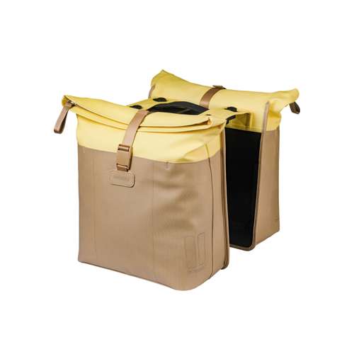 Basil fietstas dubbel Vive zand/geel MIK 28-35L Sand/Yellow - Afbeelding 3