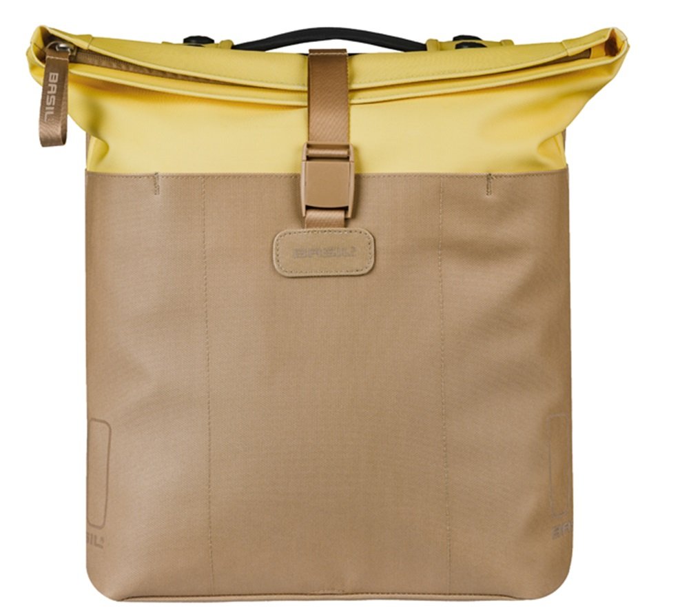 Basil fietstas dubbel Vive zand/geel MIK 28-35L Sand/Yellow