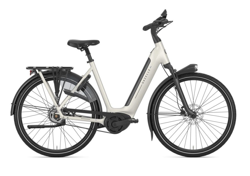 Gazelle Grenoble C5 incl. 600 Wh accu Ivory White Mat