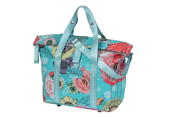 Basil Bloom Field - fietshandtas MIK - 8-11 liter - voorop/achterop - blauw