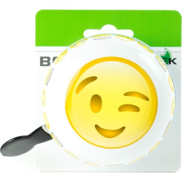 Widek bel Ding Dong Emoticon winking krt Wit/Geel