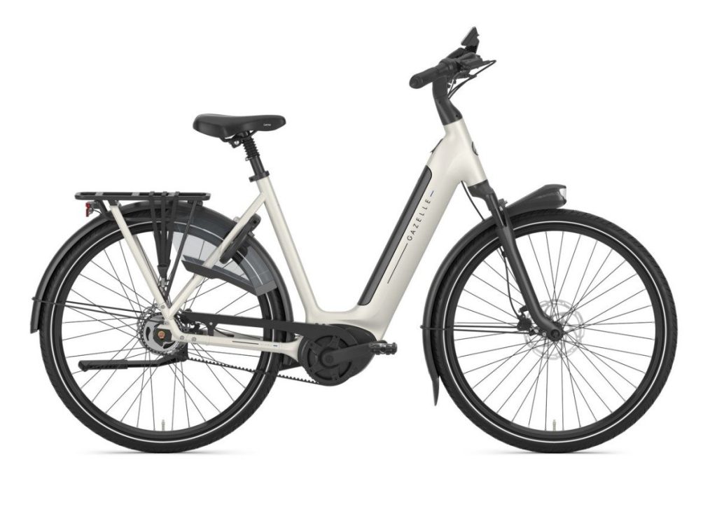 Gazelle Grenoble C5 incl. 600 Wh accu Ivory White Mat