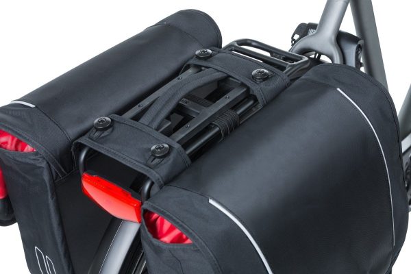 Basil fietstas dubbel Sport Design MIK Black