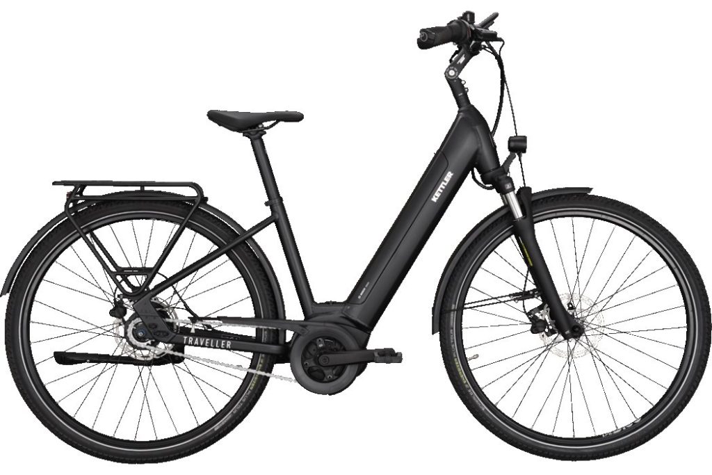 Kettler E-TRAVELLER Gold A8 FL Incl. 500Wh accu Black Matt