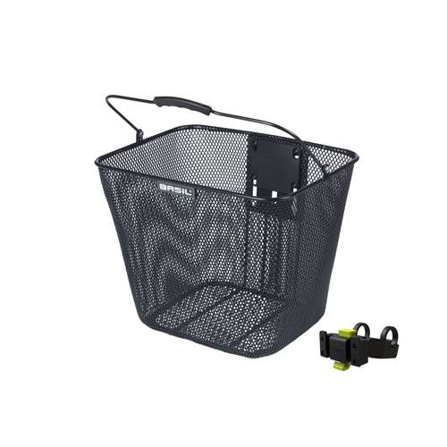 Basil mand Bilbao KF + stuurbochthouder Black