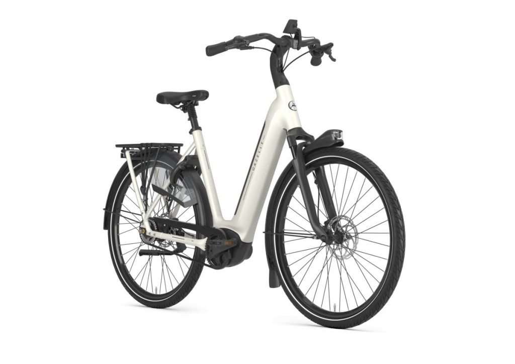 Gazelle Grenoble C5 incl. 600 Wh accu Ivory White Mat - Afbeelding 3