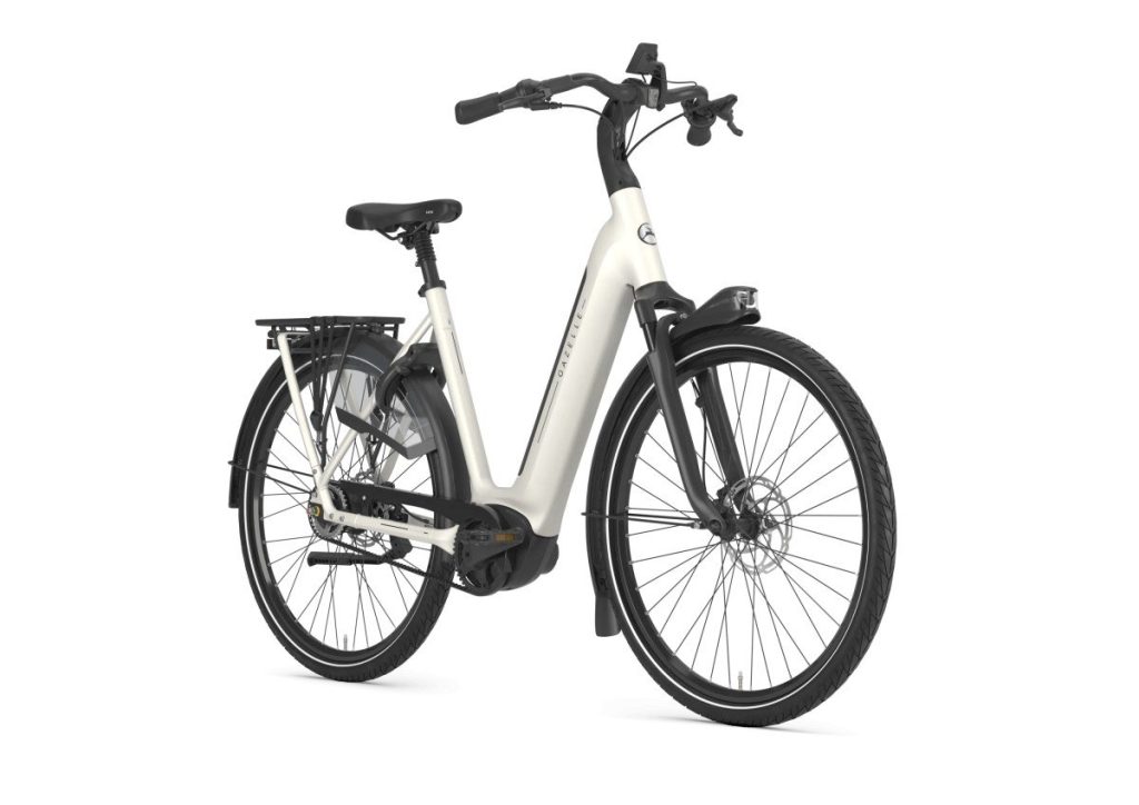 Gazelle Grenoble C5 incl. 600 Wh accu Ivory White Mat - Afbeelding 4