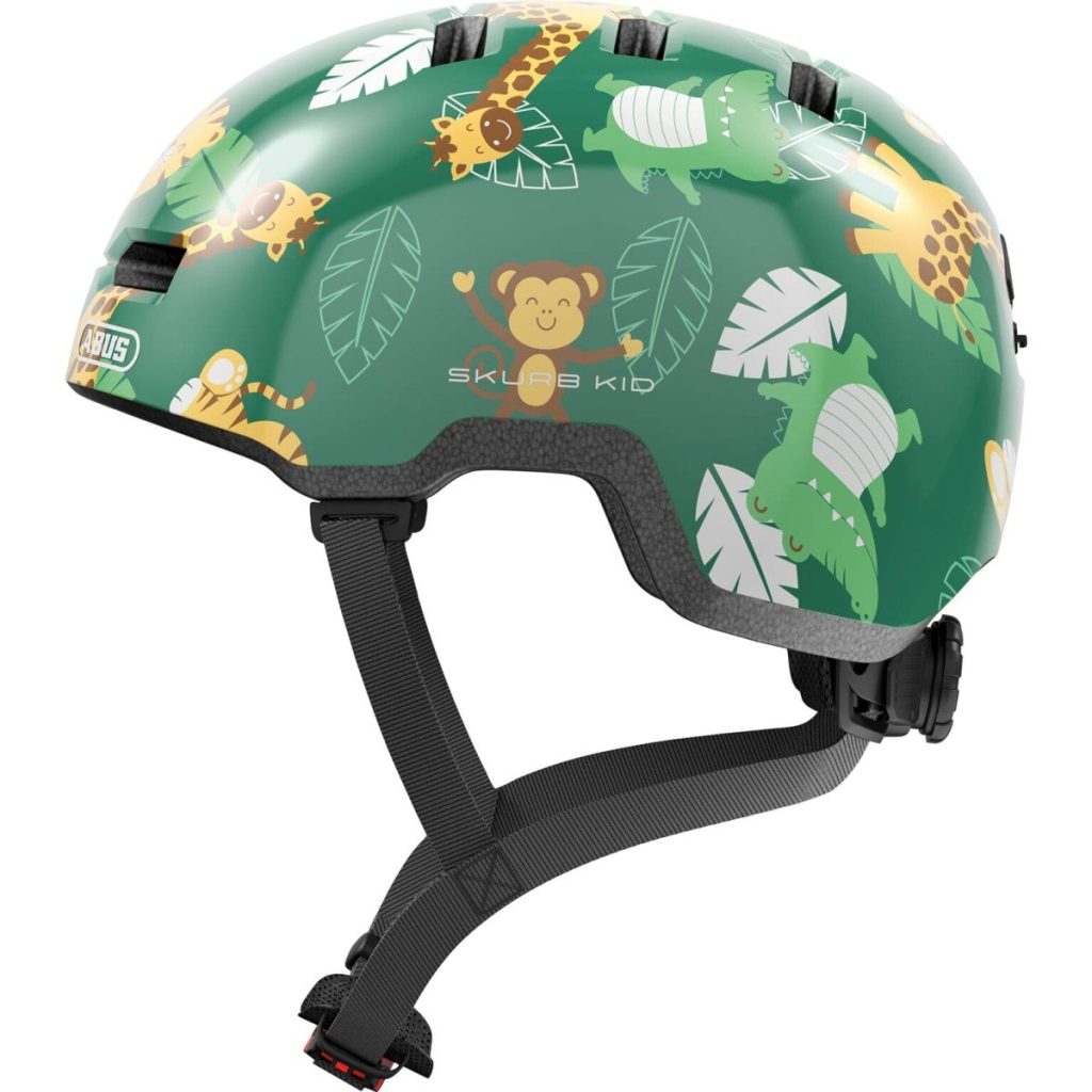 Abus helm Skurb Kid Green Jungle - Afbeelding 3