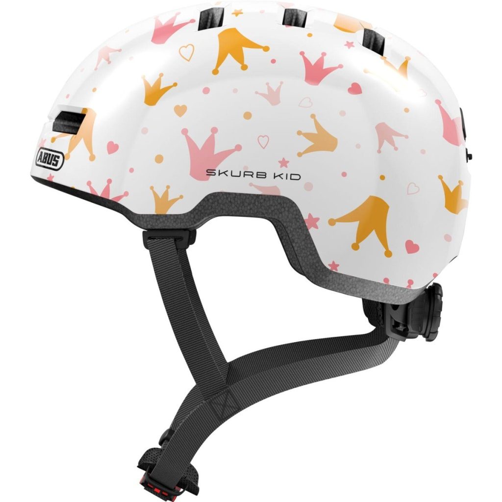Abus helm Skurb Kid White Crowns - Afbeelding 3