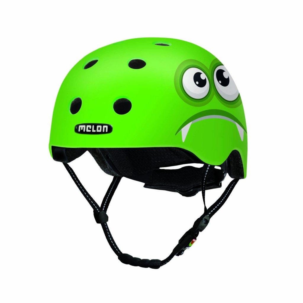 Melon kinderhelm Monster Groen/wit/zwart - Afbeelding 3