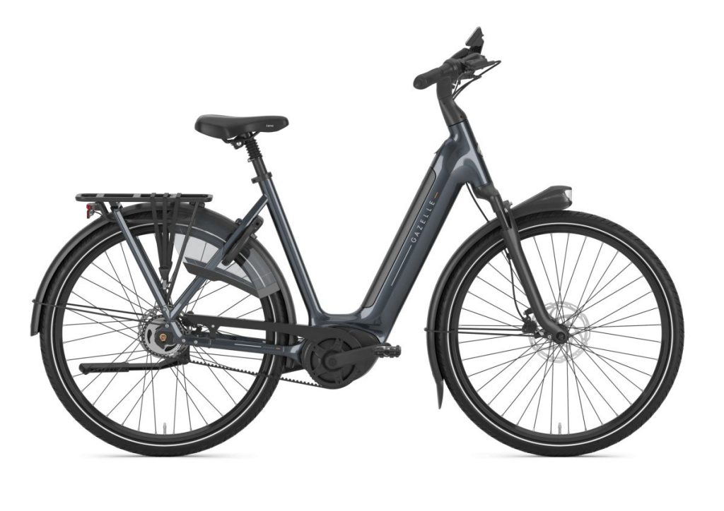 Gazelle Grenoble C5 incl. 600 Wh accu Anthracite Grey Glans