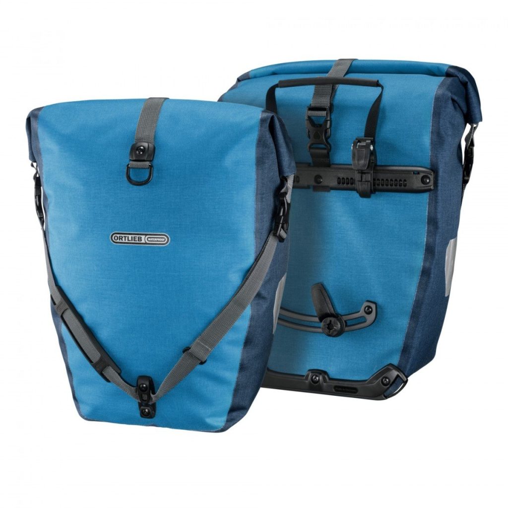 Ortlieb rugtas Black roller Plus CR 40L Dusk Blue denim