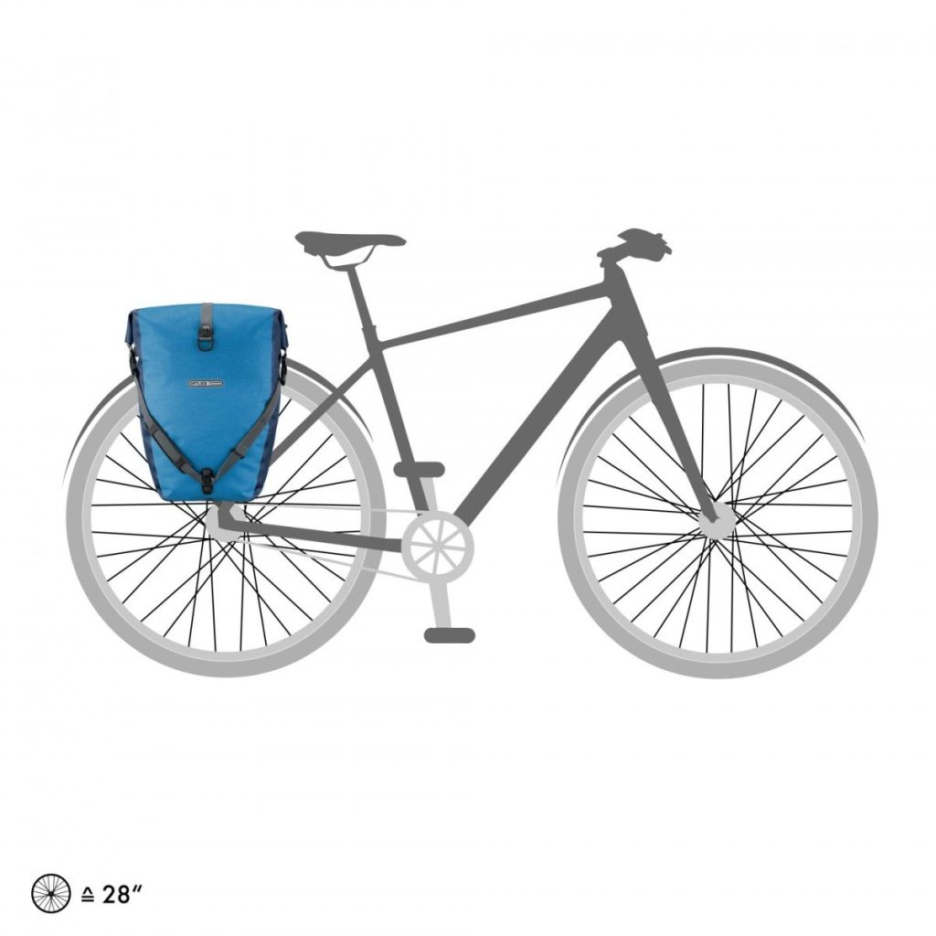 Ortlieb rugtas Black roller Plus CR 40L Dusk Blue denim - Afbeelding 4