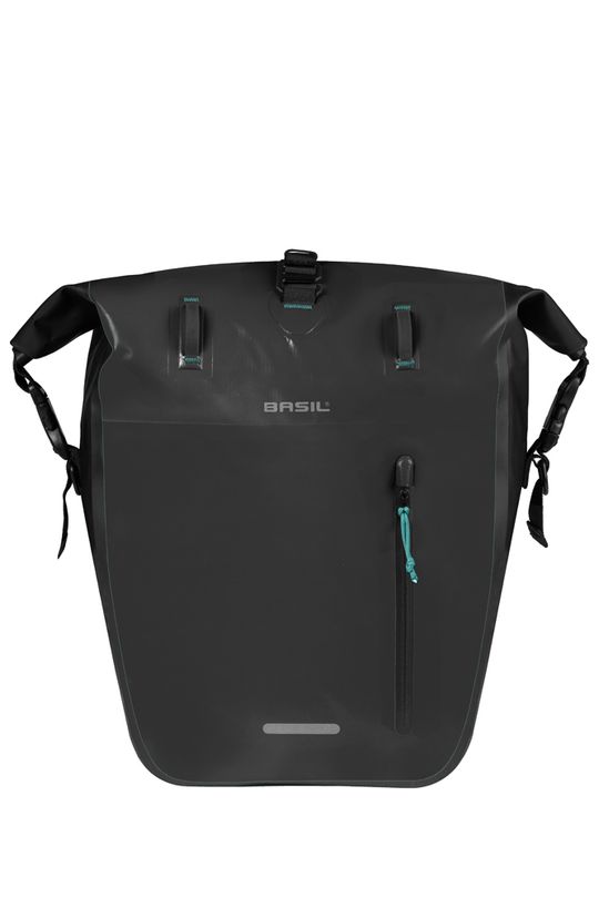 Basil fietstas enkel Rivo L MIK Hooks 25-31L Zwart - Afbeelding 5