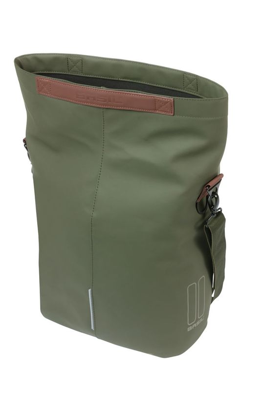 Basil TAS BAS CITY MIK HOOKS SHOPPER GR Groen - Afbeelding 2