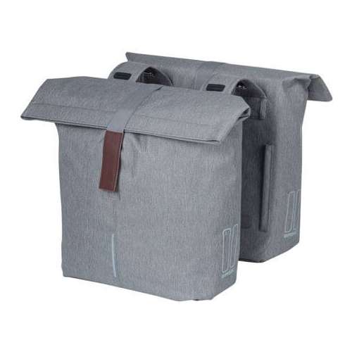 Basil fietstas dubbel City Grey Melee